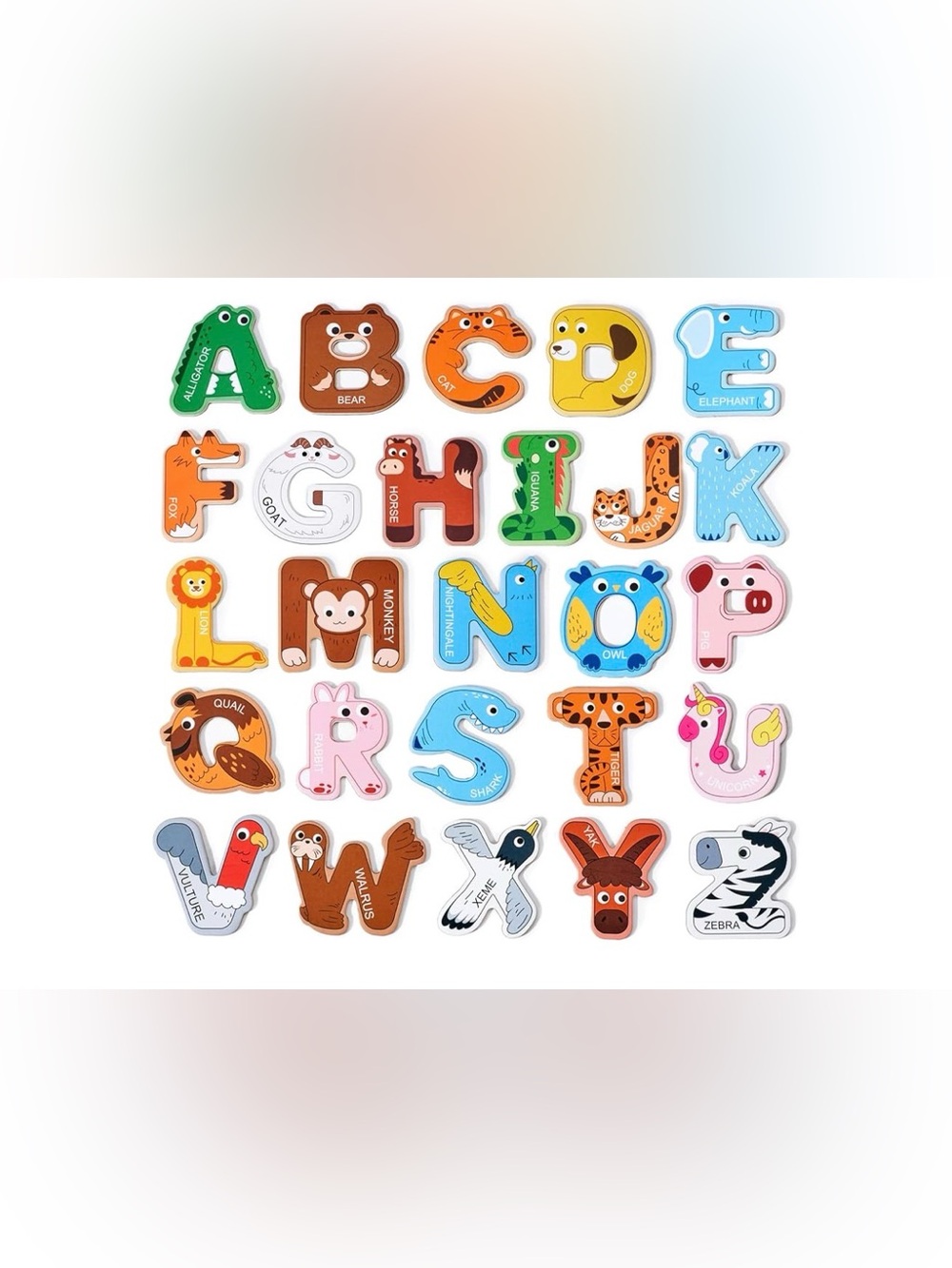 Magnetic Letters, Alphabet ABC Fridge Magnets for Toddlers & Kids, Cute Educatio